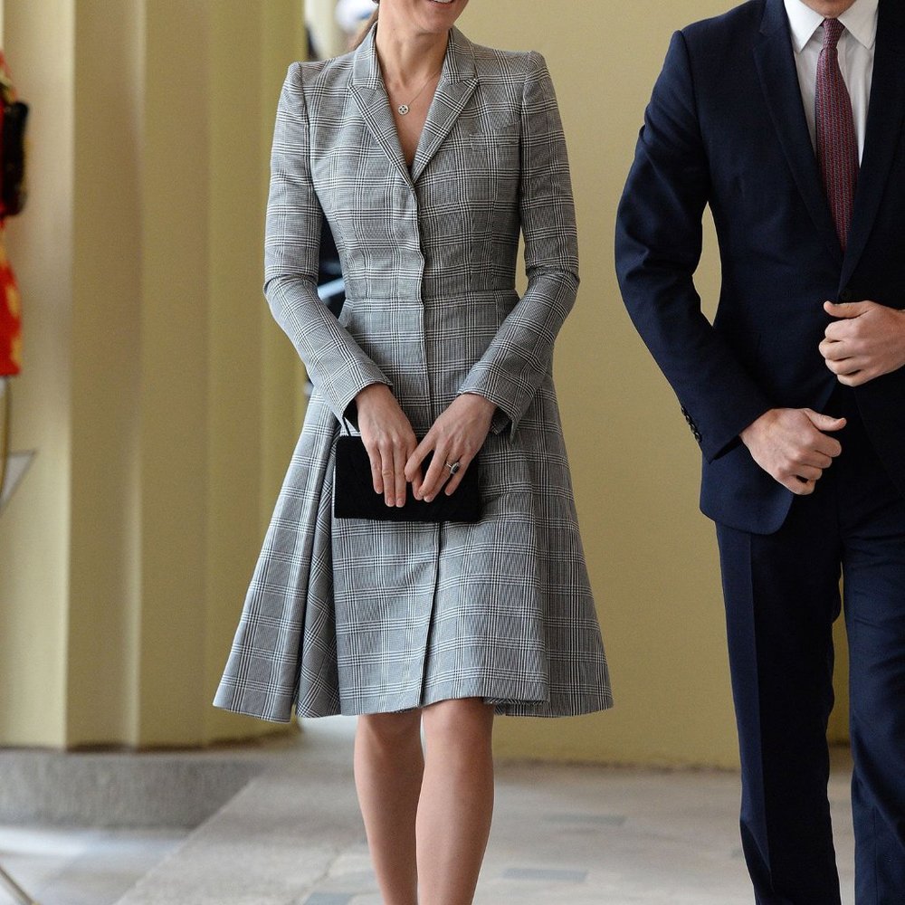 SOLD Topshop Plaid Dress Coat - Picture 9 of 11